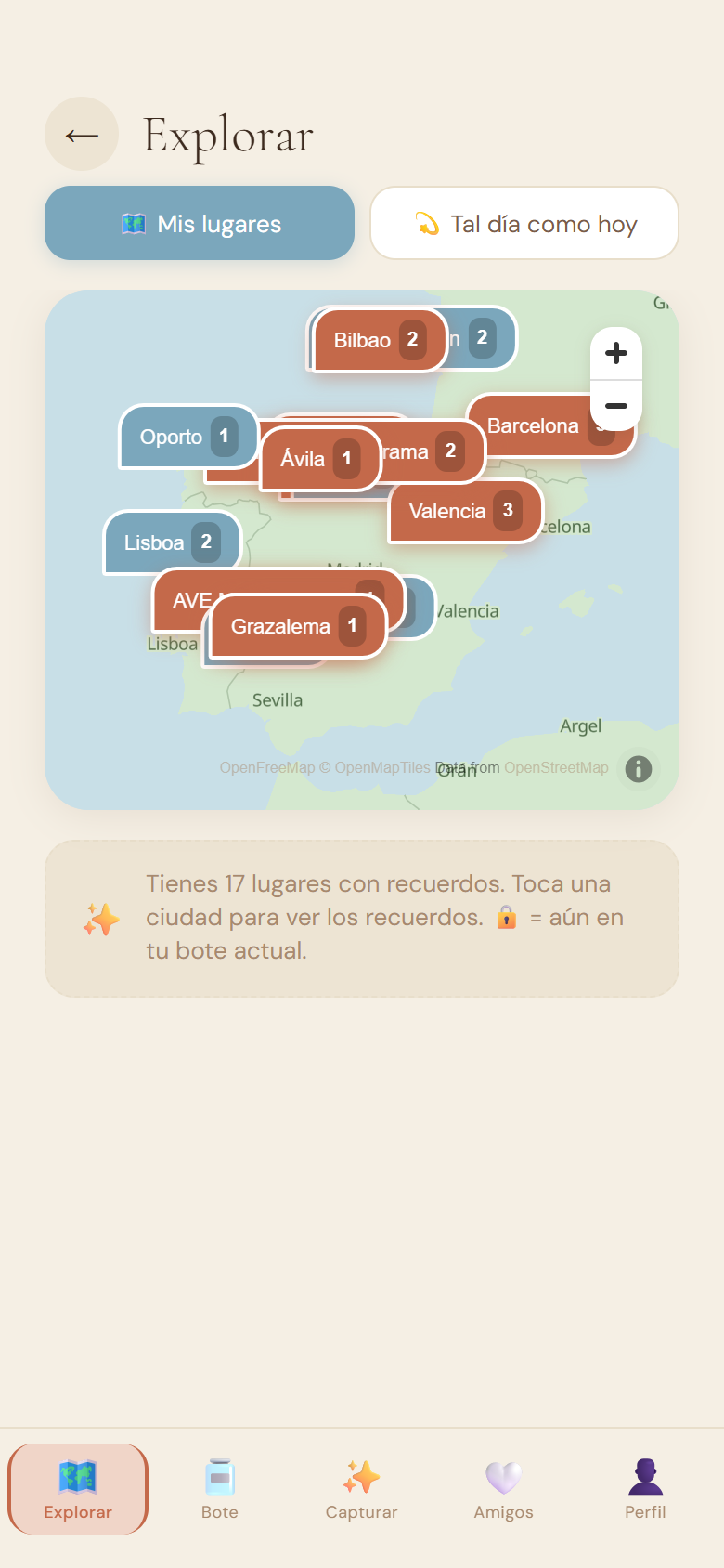 El mapa de recuerdos de Luciérnaga